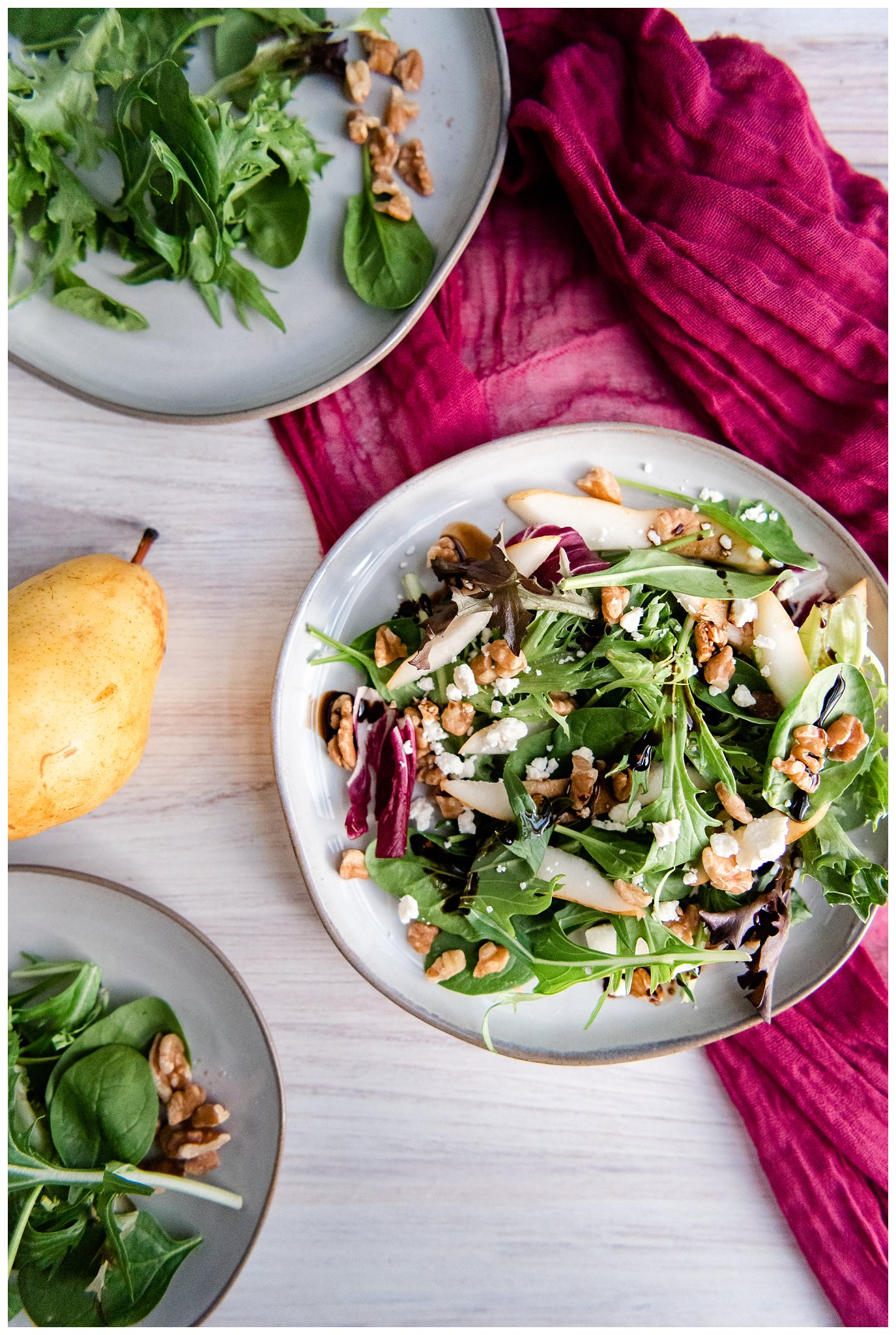 Featured image for “Pear Walnut Salad with Cinnamon Pear Balsamic Vinegar”