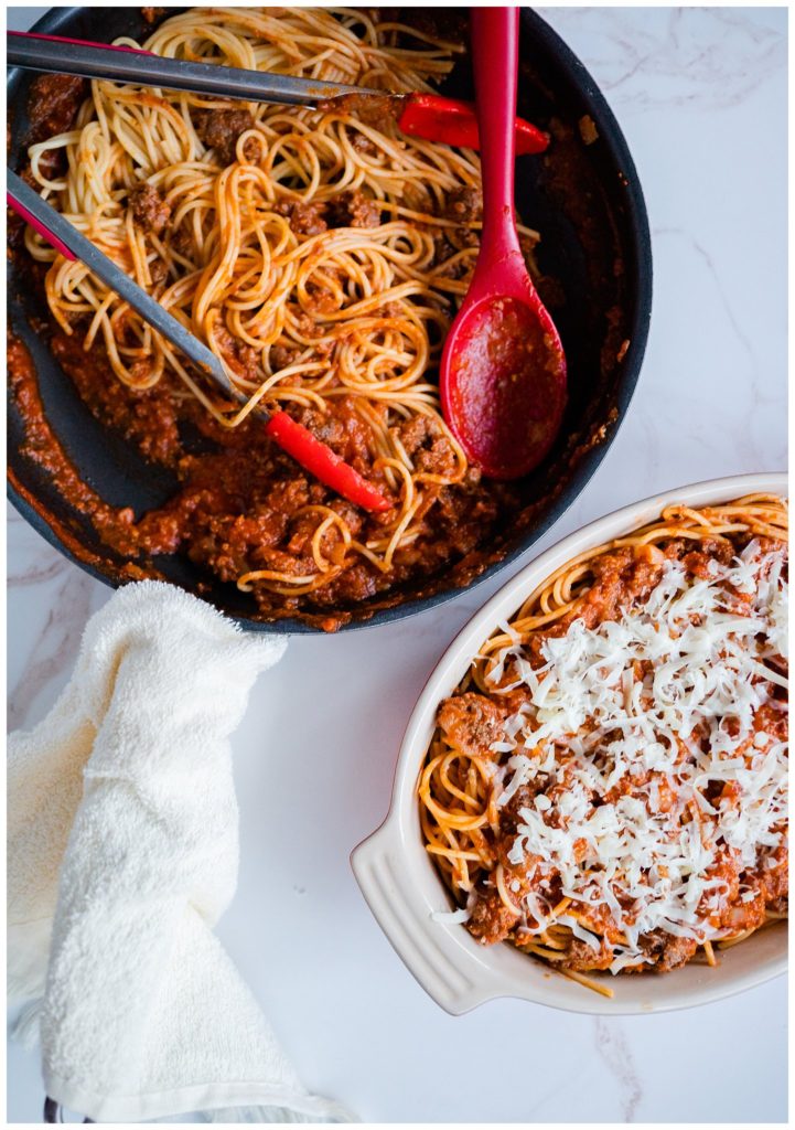 Featured image for “Baked Venison Spaghetti”