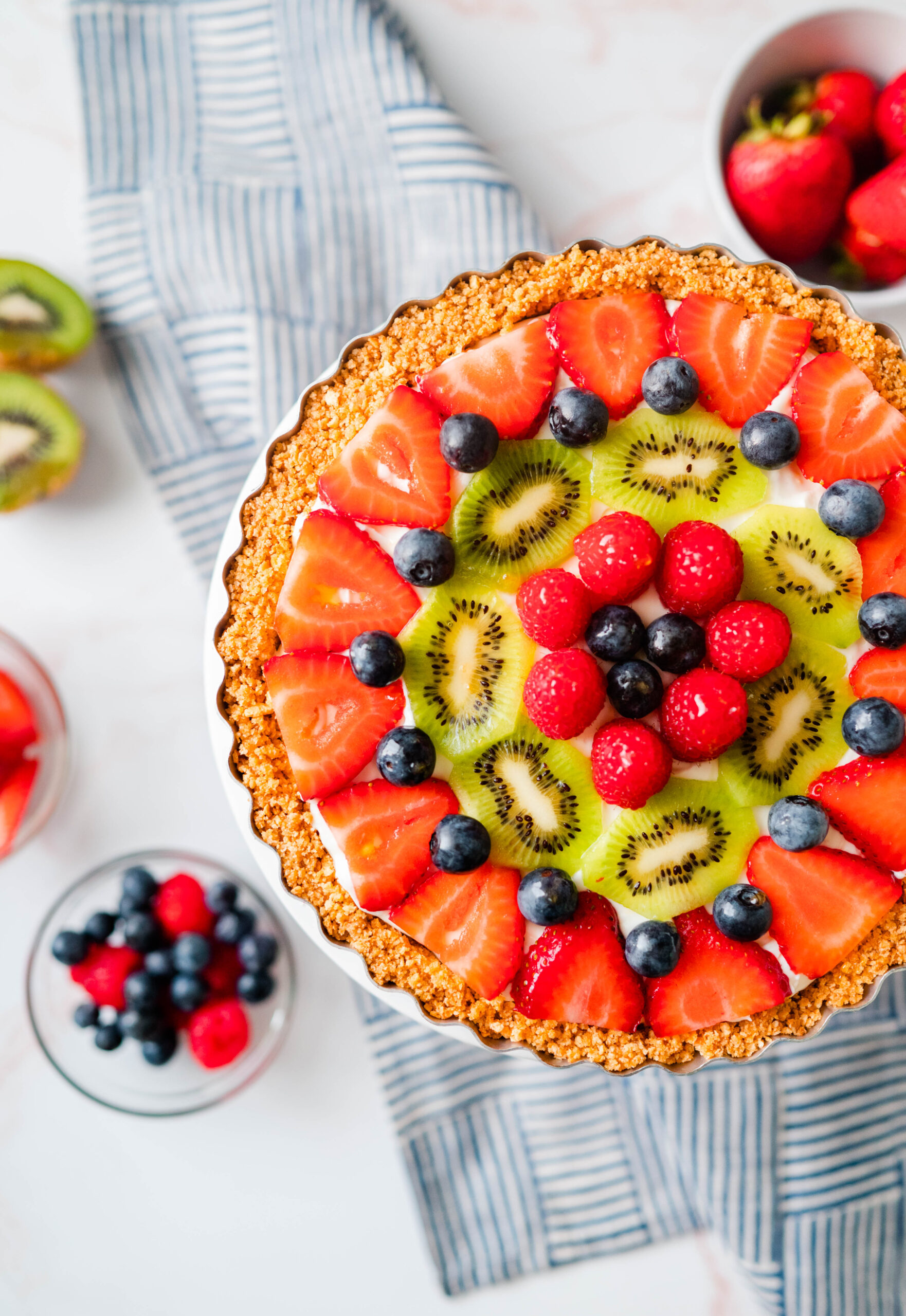 Featured image for “Fluffy No Bake Fruit Tart”