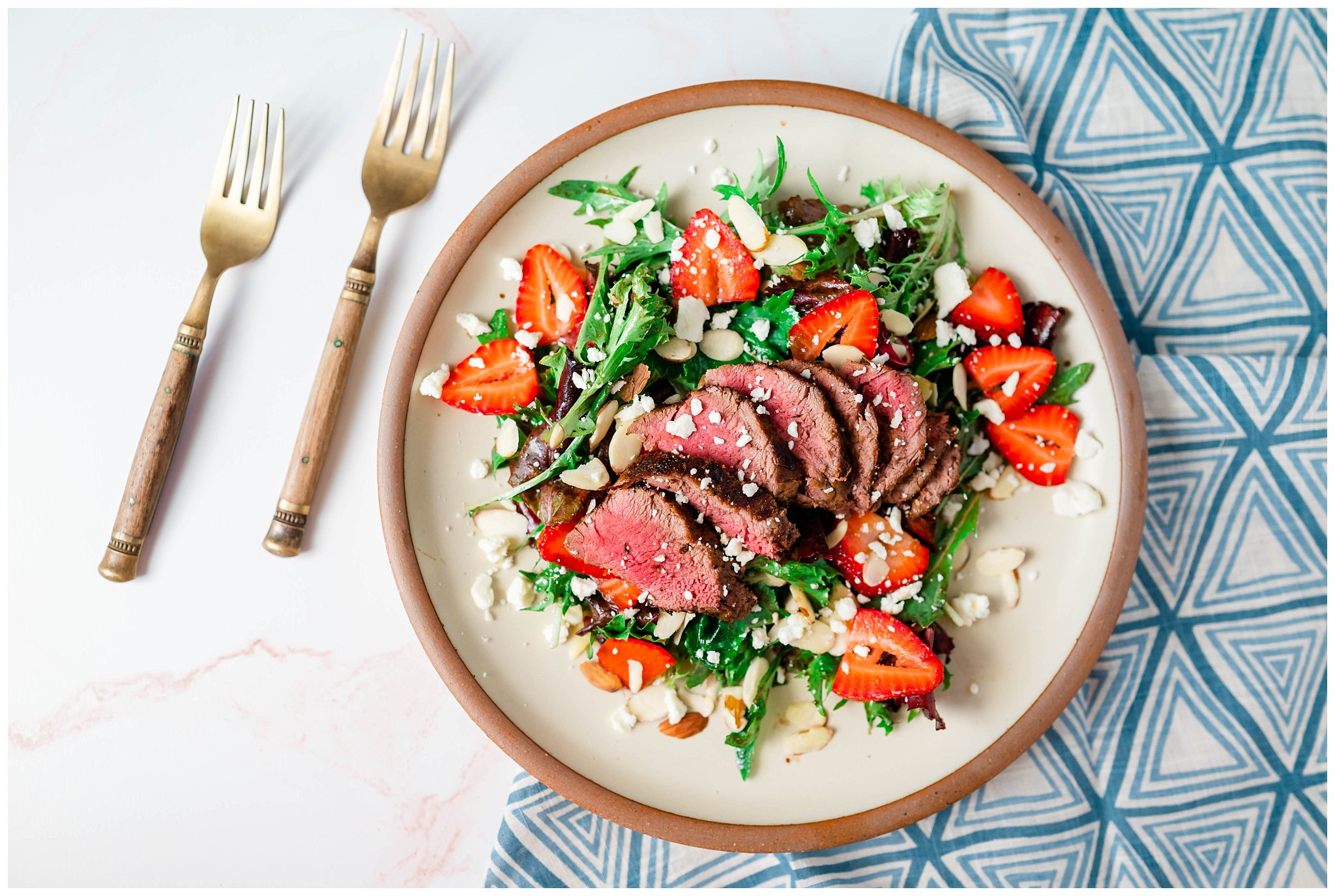 Featured image for “Strawberry Arugula Salad with Elk Tenderloin”