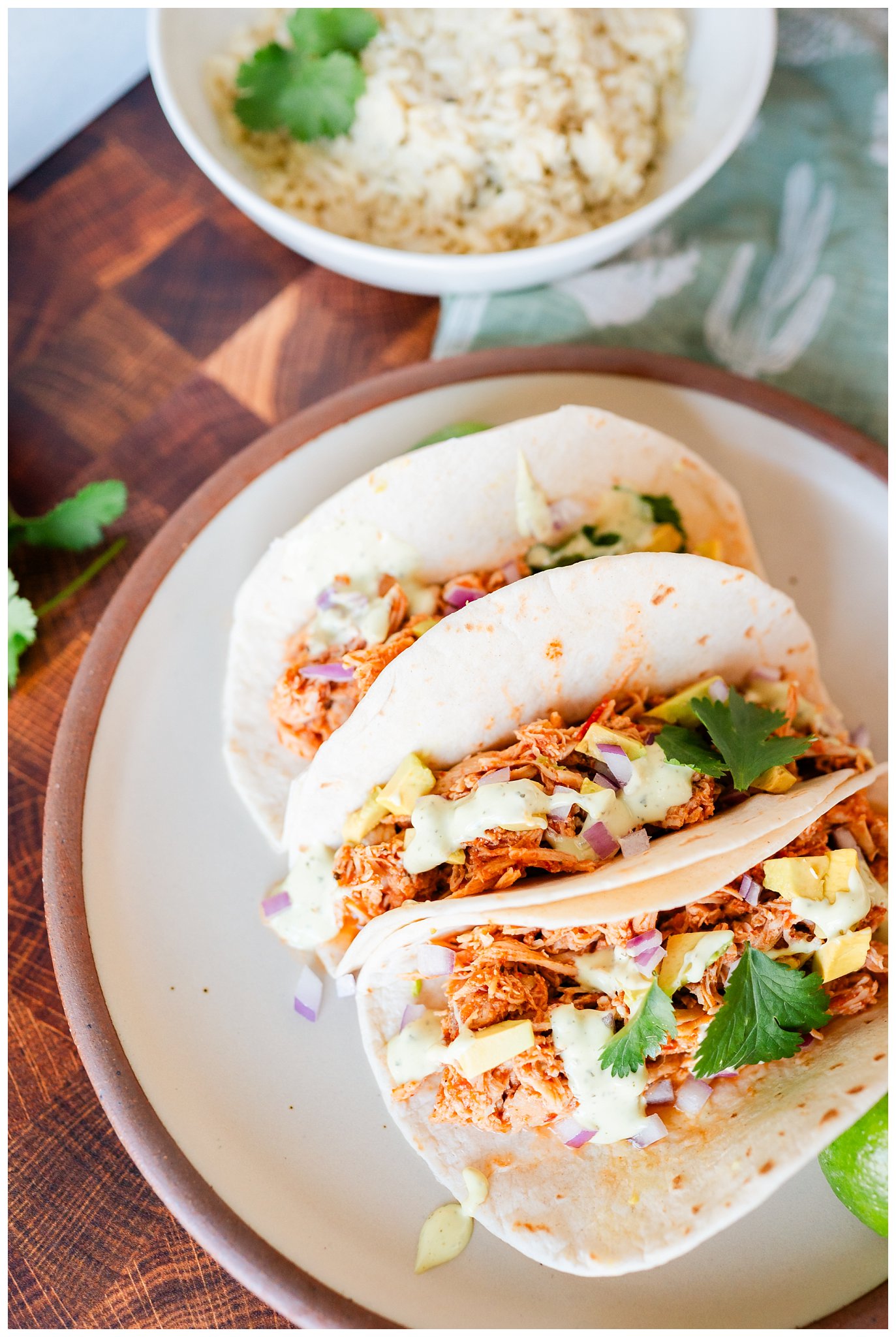 Featured image for “Easy Crockpot Shredded Chicken Salsa Tacos”